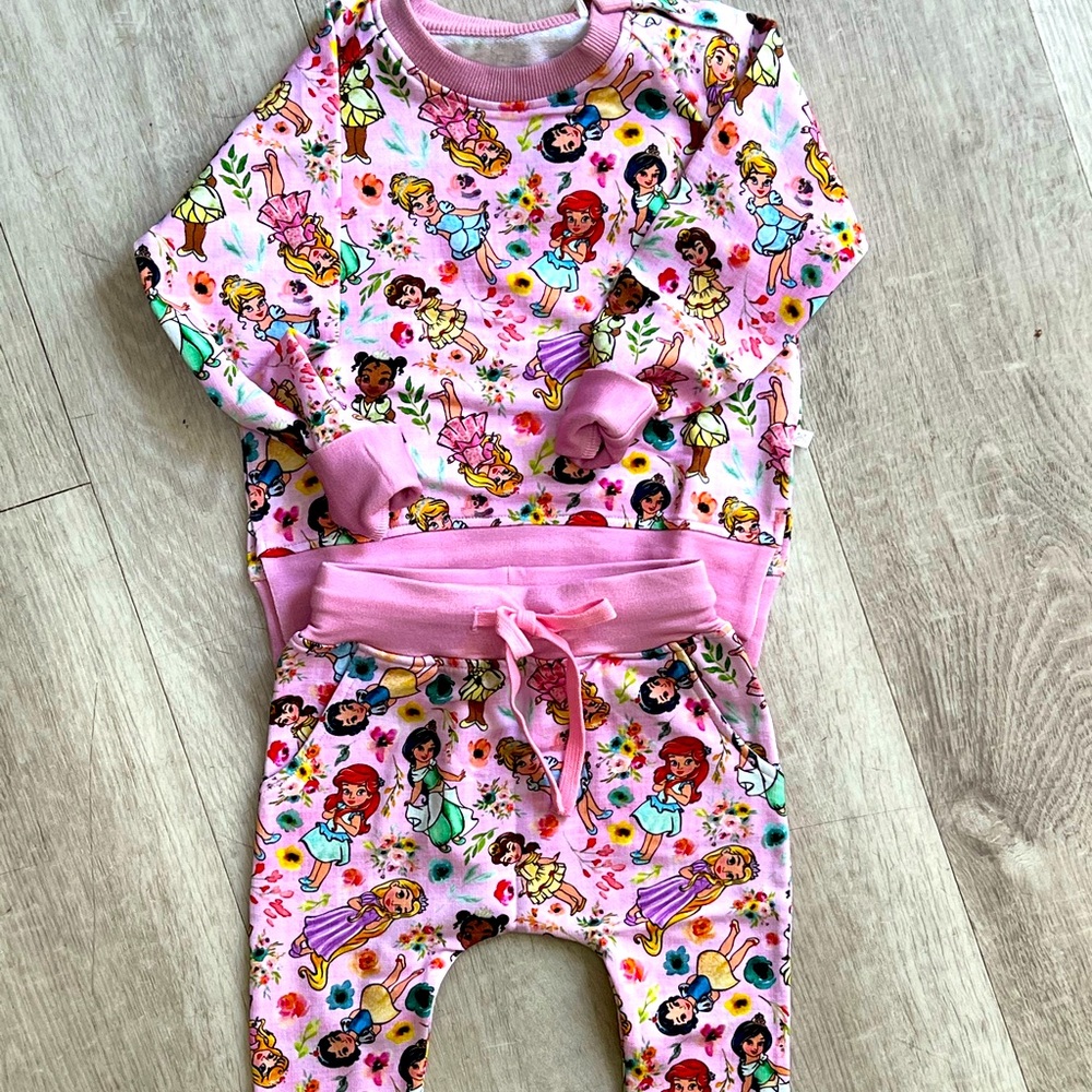 Disney Princess Bambok Jogger Set 12/18 Mos NWT. Sold out.